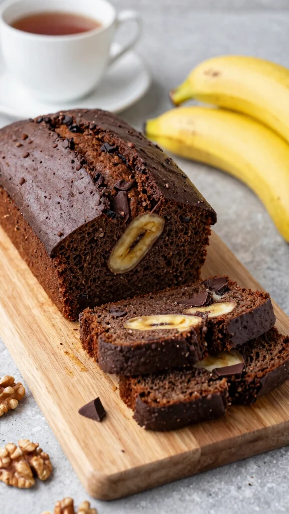 14 Chocolate Cake Mix Recipes Transformed into Gourmet Desserts - 5. Chocolate Banana Bread 1