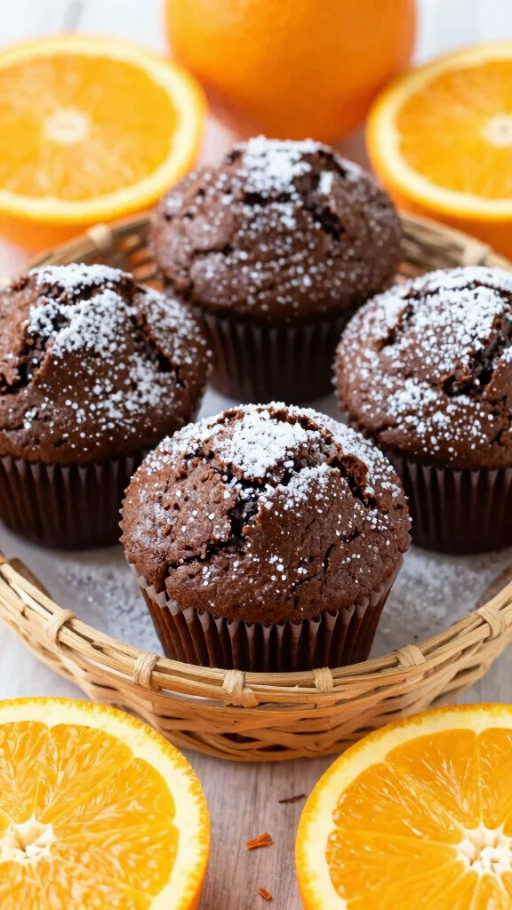 14 Chocolate Cake Mix Recipes Transformed into Gourmet Desserts - 8. Chocolate Orange Muffins 1
