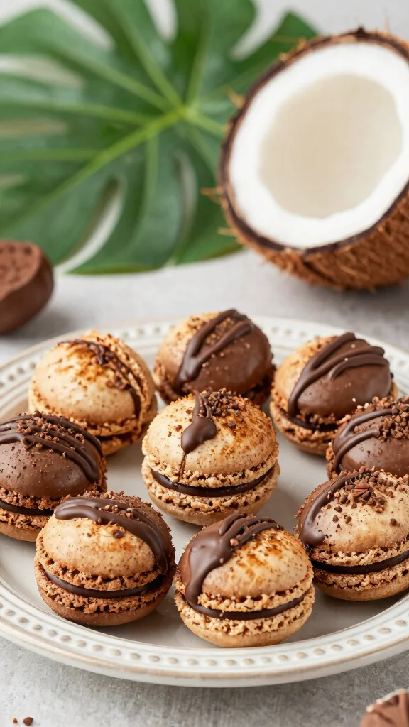 14 Chocolate Cake Mix Recipes Transformed into Gourmet Desserts - 9. Chocolate Coconut Macaroons 1