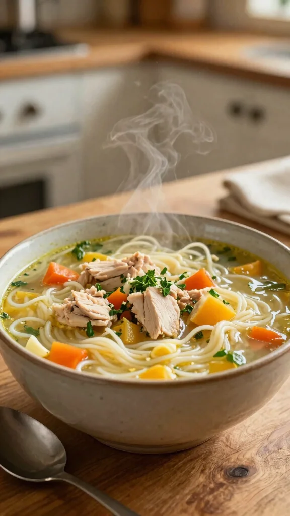 14 Easy Noodles Recipes Ready in Under 30 Minutes - 14. Simple Chicken Noodle Soup 1