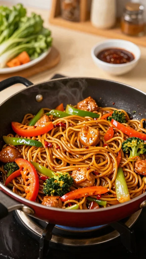 14 Easy Noodles Recipes Ready in Under 30 Minutes - 5. One-Pan Teriyaki Noodles 1