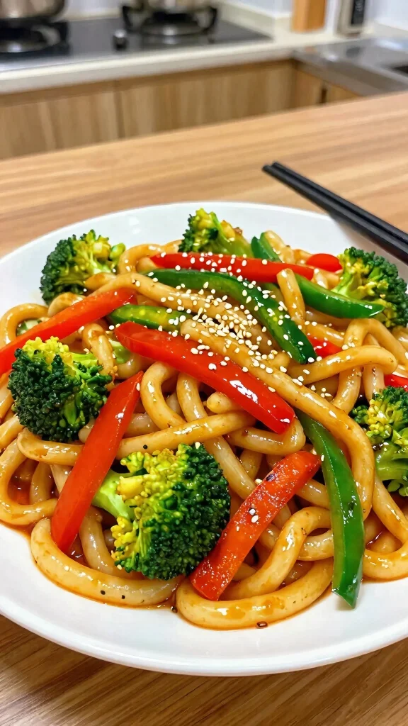 14 Japanese Noodles Recipes from Ramen to Soba - 7. Yaki Udon Stir-Fry 1