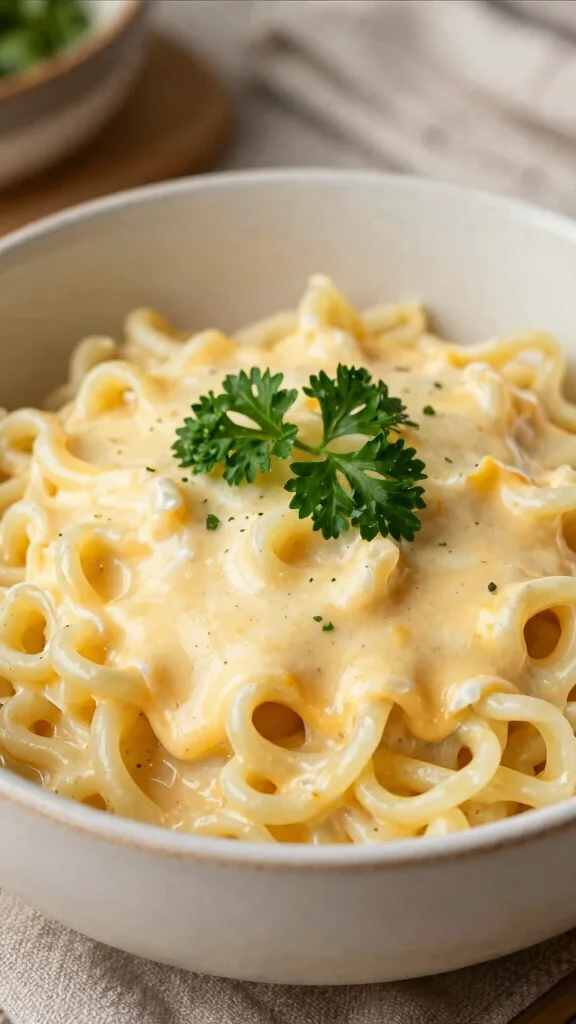 14 Korean Noodles Recipes from Jajangmyeon to Cold Noodles - 13. Creamy Cheese Noodles - A Unique Fusion 1