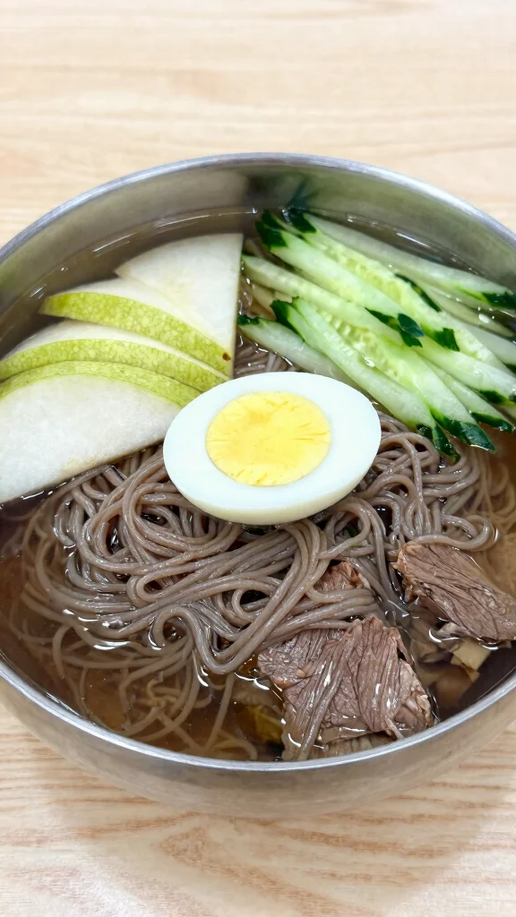 14 Korean Noodles Recipes from Jajangmyeon to Cold Noodles - 2. Naengmyeon - Cool and Refreshing 1