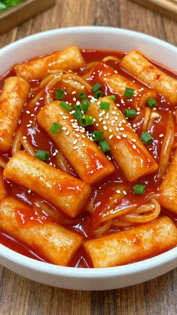 14 Korean Noodles Recipes from Jajangmyeon to Cold Noodles - 7. Tteokbokki - Chewy Noodles with a Twist 1