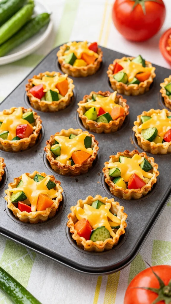 14 Noodles Recipes for Kids That Even Picky Eaters Love - 10. Baked Veggie Noodle Cups 1
