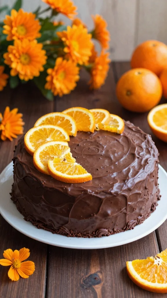 15 Chocolate Birthday Cake Ideas That Wow Every Time - 14. Chocolate Orange Cake 1