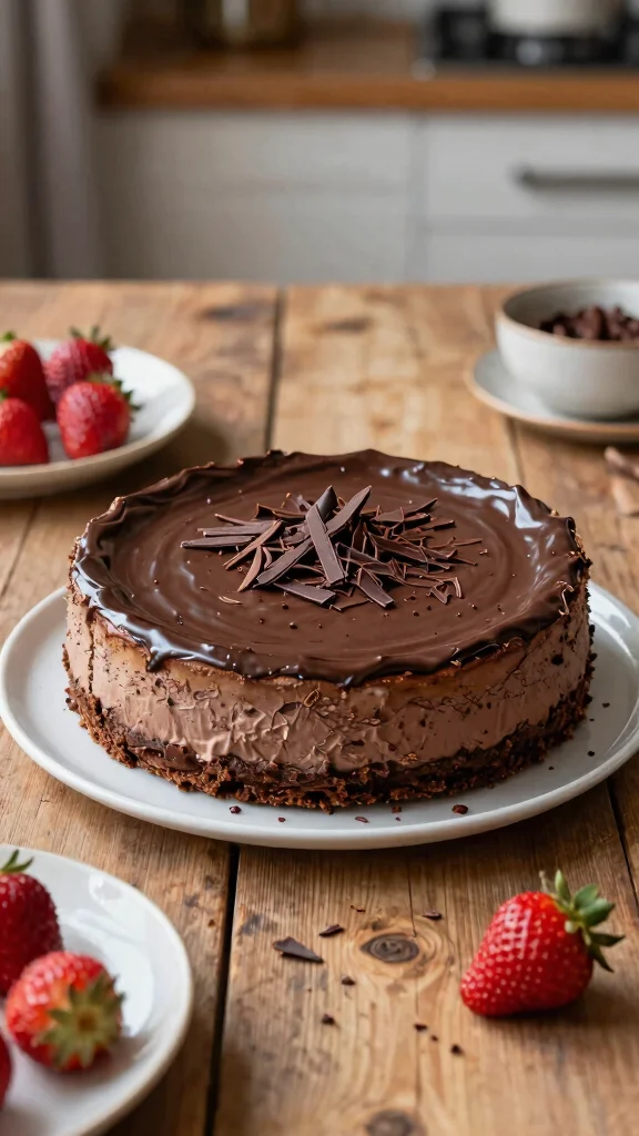 15 Chocolate Birthday Cake Ideas That Wow Every Time - 3. No-Bake Chocolate Cheesecake 1