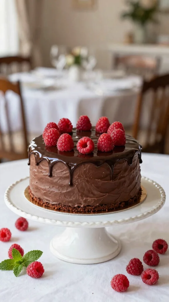 15 Chocolate Birthday Cake Ideas That Wow Every Time - 9. Chocolate Raspberry Cake 1