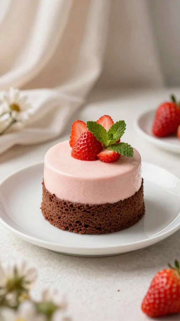 15 Chocolate Cake with Strawberries Ideas for Any Sweet Occasion - 13. Chocolate Strawberry Mousse Cake 1