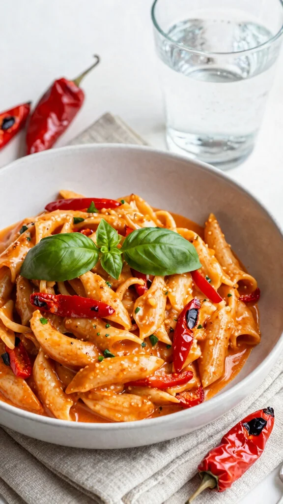 15 Creamy Noodles Recipes Rich, Comforting and Irresistible - 13. Creamy Roasted Red Pepper Pasta 1