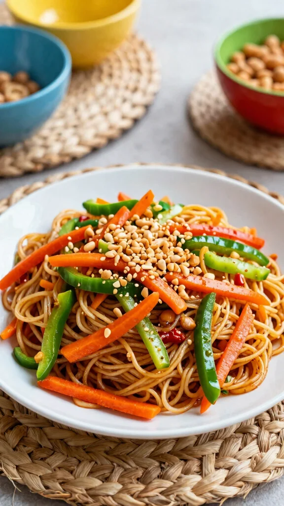 15 Creamy Noodles Recipes Rich, Comforting and Irresistible - 4. Peanut Satay Noodles 1