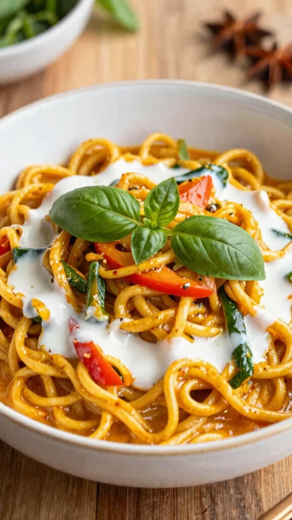 15 Spicy Noodles Recipes That Bring Serious Heat - 12. Spicy Curry Noodles 1