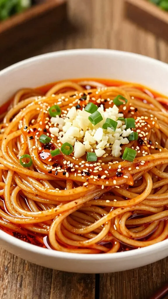 15 Spicy Noodles Recipes That Bring Serious Heat - 8. Chili Oil Noodles 1