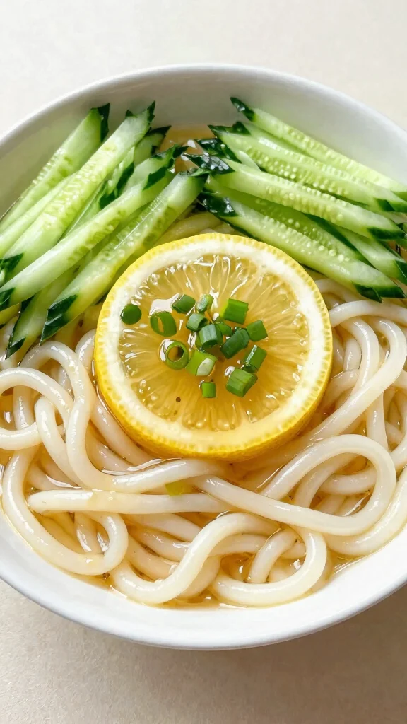 15 Udon Noodles Recipes Thick, Chewy and Comforting for Vegan Food Lovers - 13. Vegan Udon with Lemon Soy Dressing 1