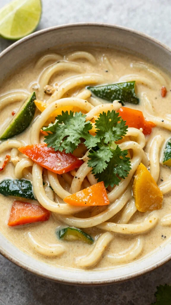 15 Udon Noodles Recipes Thick, Chewy and Comforting for Vegan Food Lovers - 5. Vegan Udon Noodle Curry 1