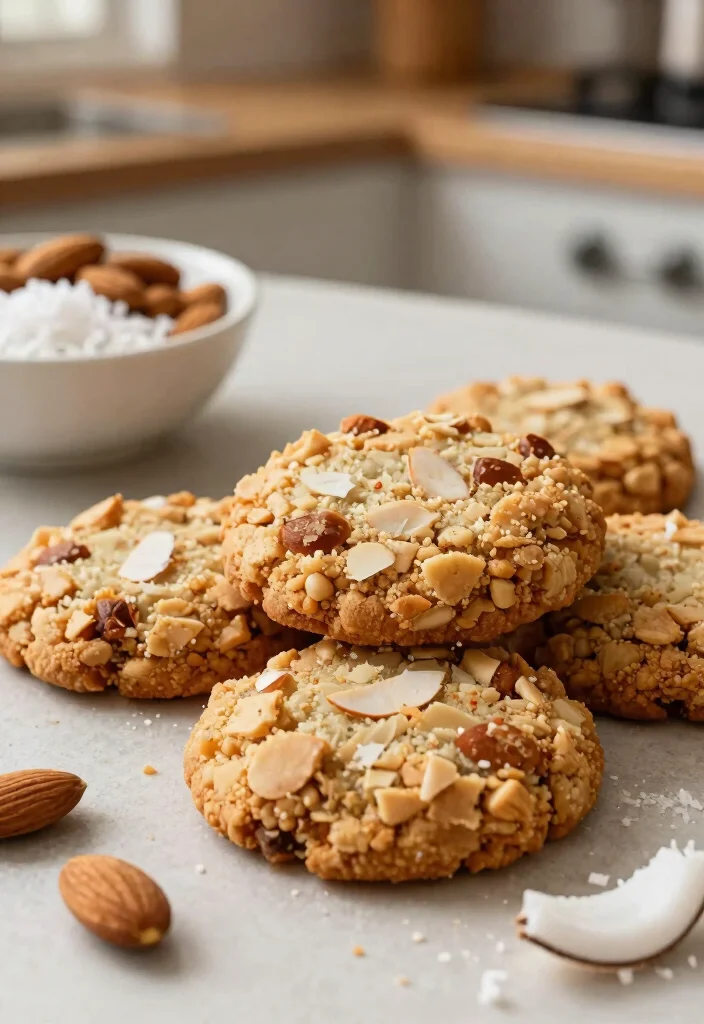 10 Simple Keto No Bake Cookies Done in Under 15 Minutes - 2. Coconut Almond Crunch 1