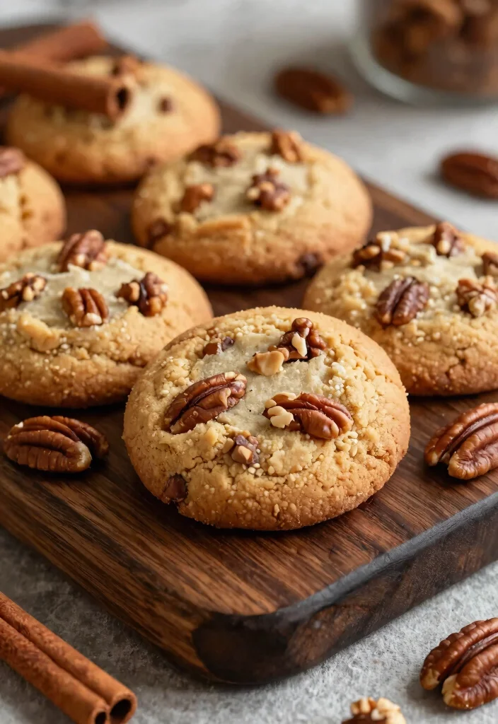 10 Simple Keto No Bake Cookies Done in Under 15 Minutes - 7. Cinnamon Pecan Delights 1