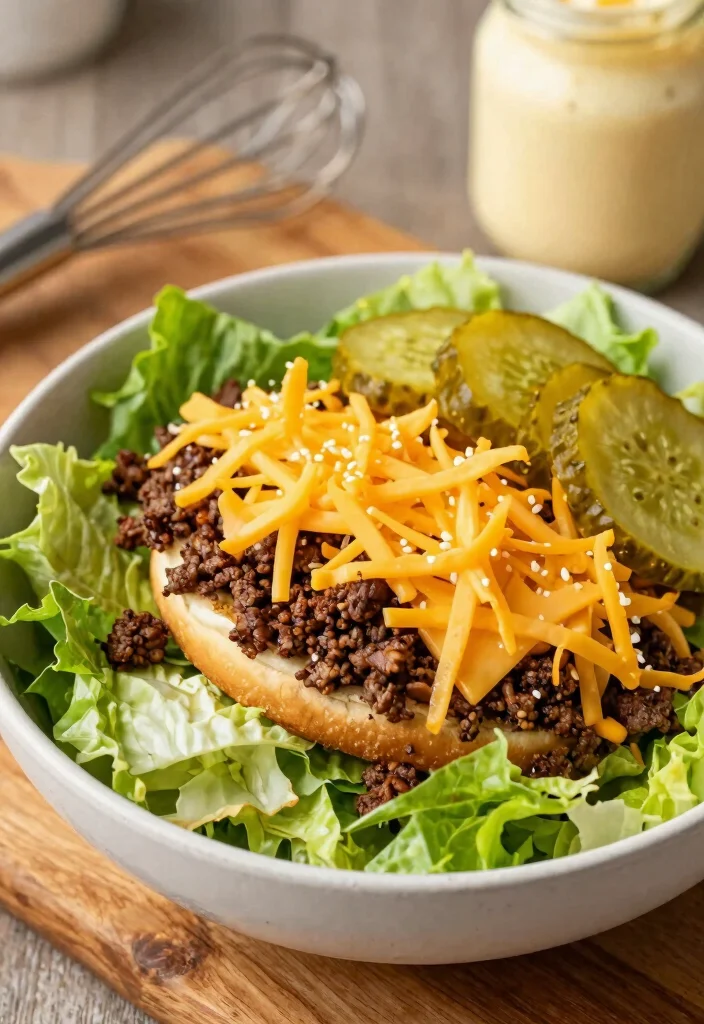 11 Best Keto Big Mac Salad Creations: All the Burger Flavor in a Bowl - 1. Classic Keto Big Mac Salad 1