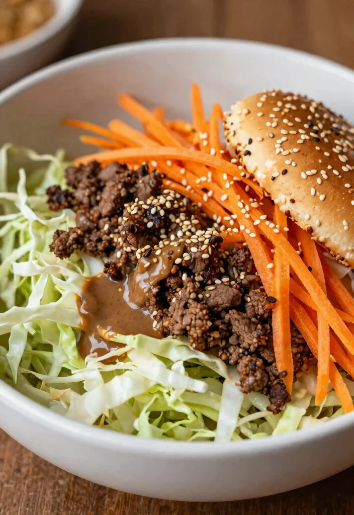 11 Best Keto Big Mac Salad Creations: All the Burger Flavor in a Bowl - 11. Asian-Inspired Keto Big Mac Salad 1