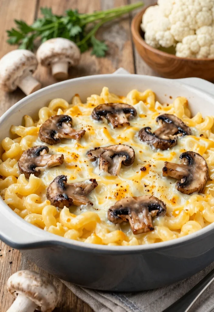 11 Cheesy Keto Mac and Cheese Recipes Totally Guilt Free - 10. Creamy Mushroom Mac and Cheese 1