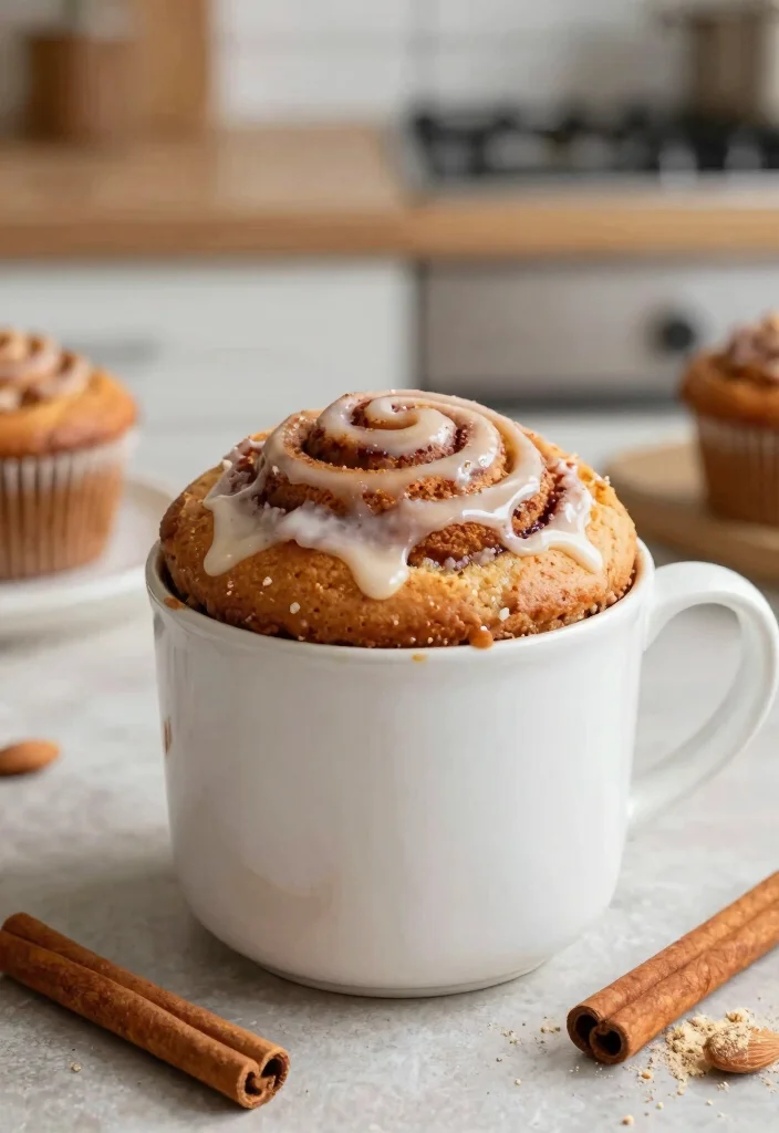 11 Quick Keto Mug Cake Microwave Recipes Ready in 90 Seconds - 5. Cinnamon Roll Mug Cake 1