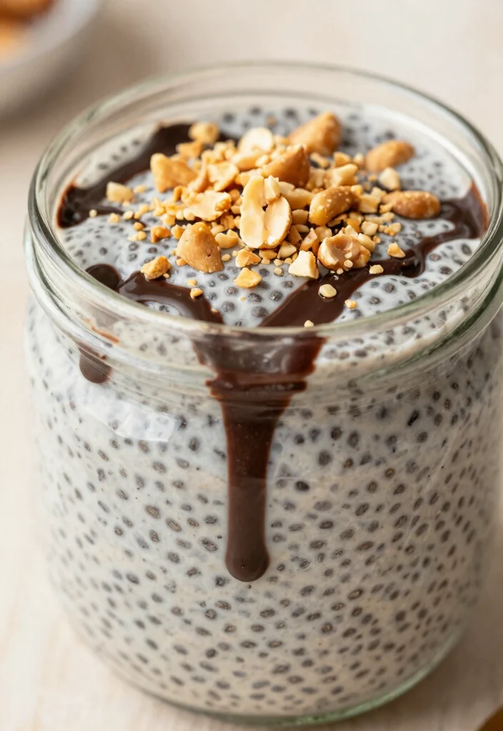 11 Simple Keto Chia Seed Pudding Recipes Creamy and Make Ahead - 5. Peanut Butter Cup Keto Chia Seed Pudding 1