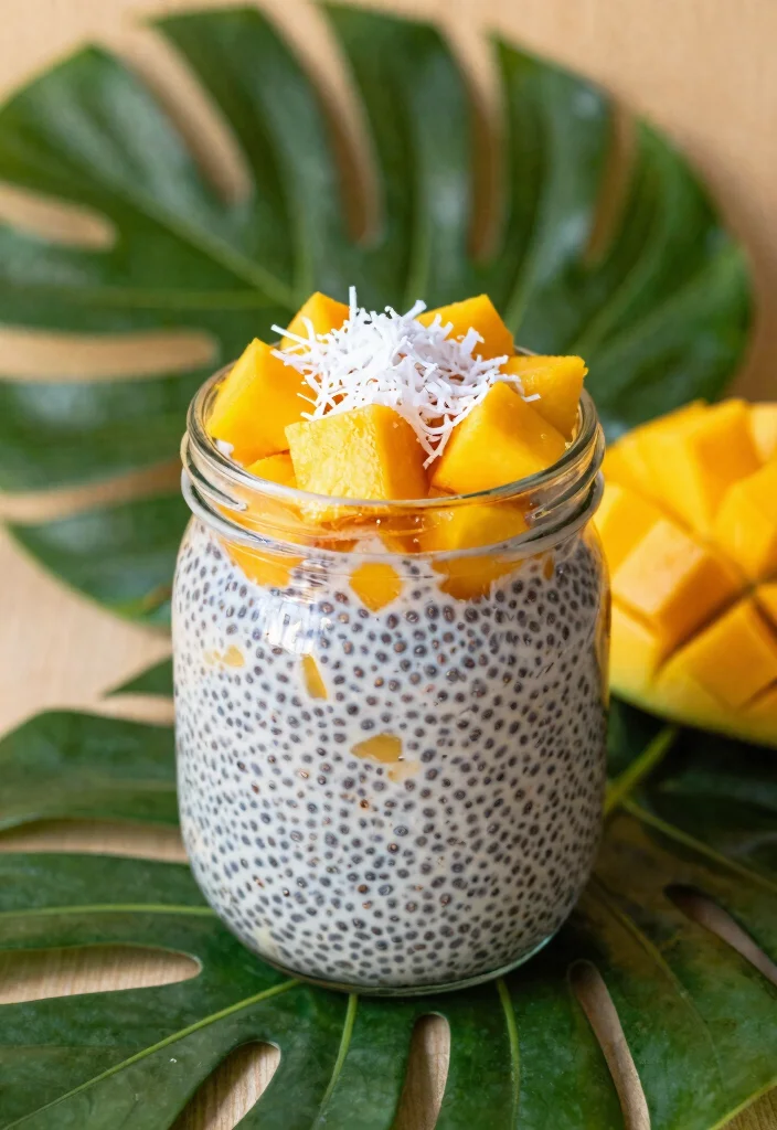 11 Simple Keto Chia Seed Pudding Recipes Creamy and Make Ahead - 9. Tropical Fruit Keto Chia Seed Pudding 1