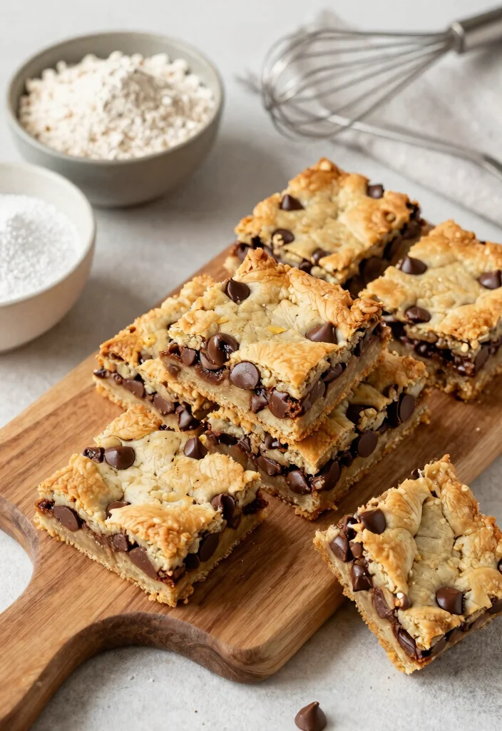12 Best Keto Chocolate Chip Cookies Soft Chewy and Sugar Free - 10. Chocolate Chip Cookie Bars 1