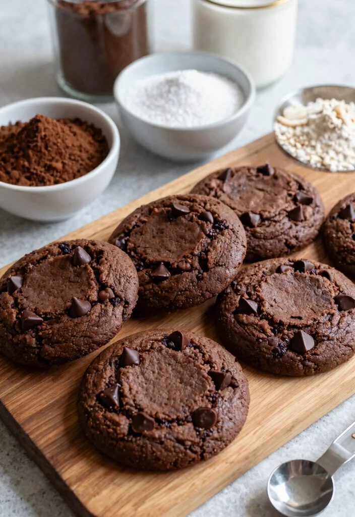 12 Best Keto Chocolate Chip Cookies Soft Chewy and Sugar Free - 2. Chewy Double Chocolate Chip Cookies 1