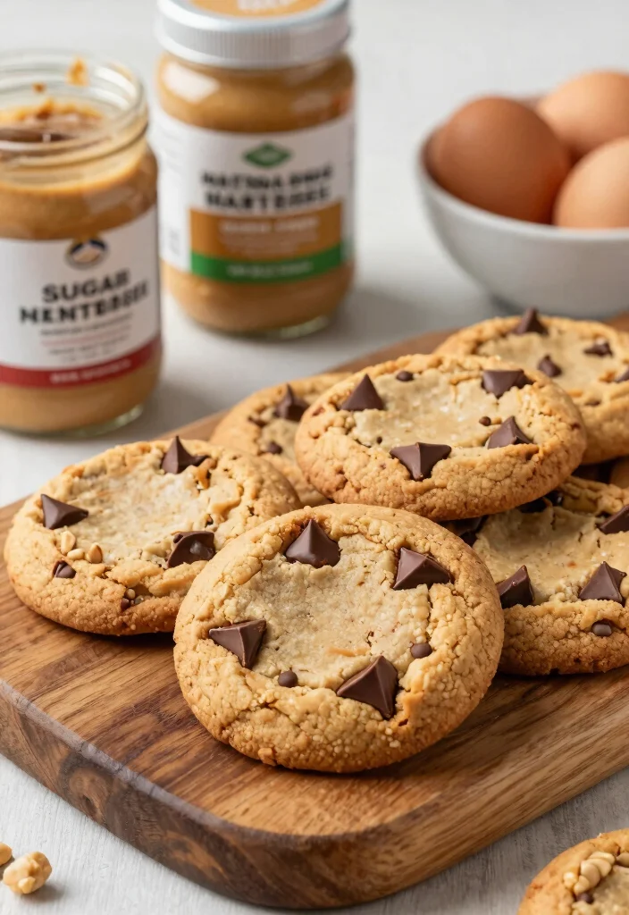 12 Best Keto Chocolate Chip Cookies Soft Chewy and Sugar Free - 4. Peanut Butter Chocolate Chip Cookies 1