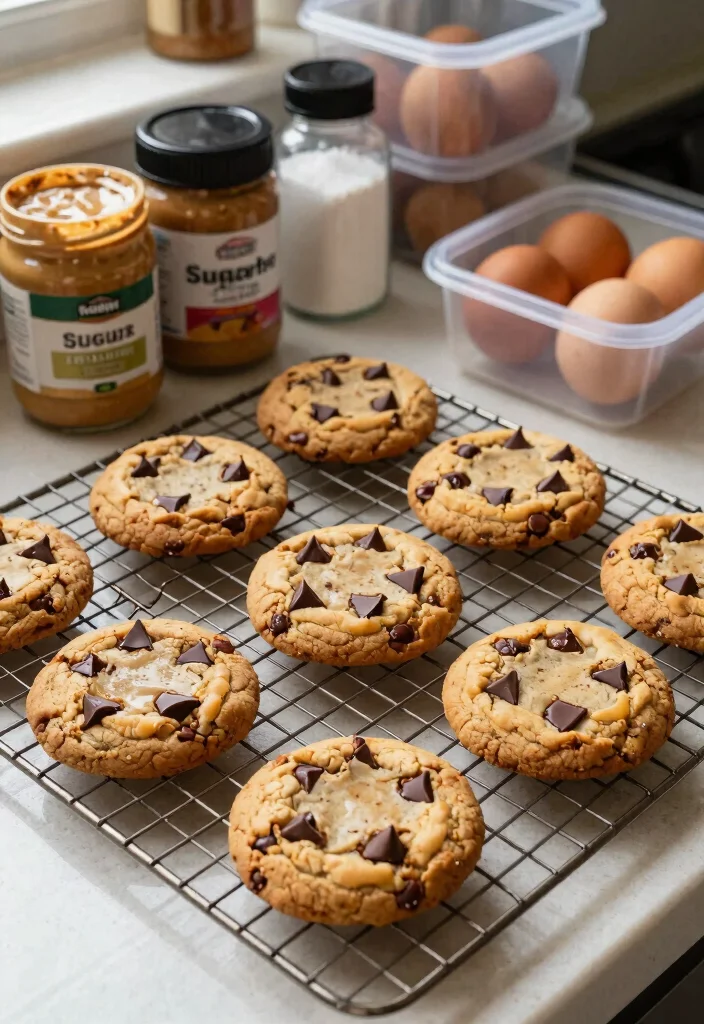 12 Best Keto Chocolate Chip Cookies Soft Chewy and Sugar Free - 5. Almond Butter Chocolate Chip Cookies 1
