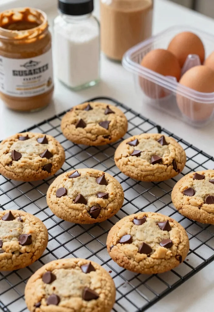 12 Best Keto Chocolate Chip Cookies Soft Chewy and Sugar Free - 7. Flourless Chocolate Chip Cookies 1