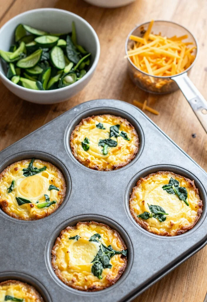 12 Best Keto Meal Prep for the Week Ideas to Save Time and Stay on Track - 1. Egg Muffins with Spinach and Cheese 1