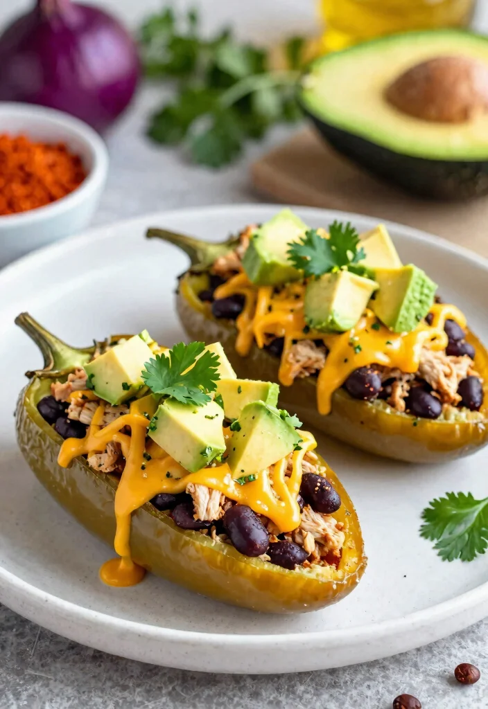 12 Best Keto Stuffed Bell Peppers Recipes Easy Low Carb Dinner - 2. Mexican-Inspired Keto Stuffed Peppers 1