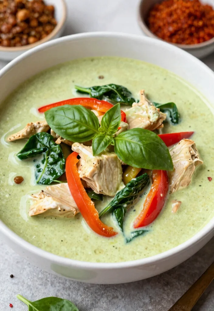 12 Best Keto White Chicken Chili Recipes Creamy and Hearty - 2. Creamy Green Curry Chicken Chili 1