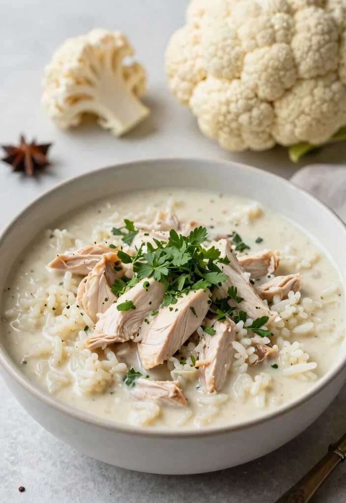 12 Best Keto White Chicken Chili Recipes Creamy and Hearty - 5. Keto White Chicken Chili with Cauliflower Rice 1