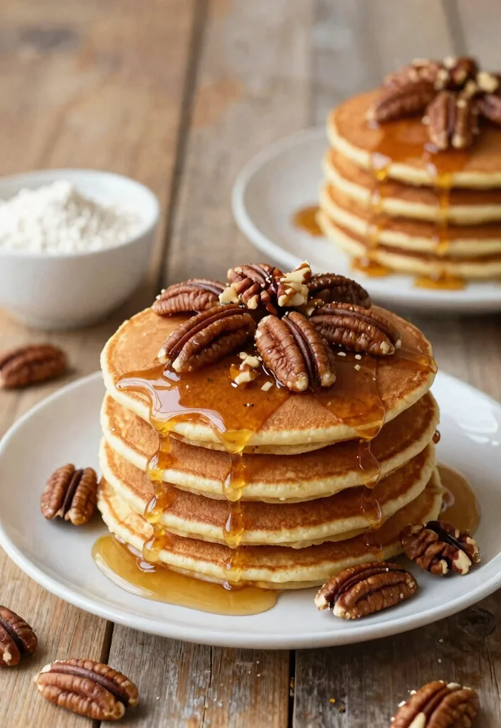 12 Fluffy Keto Pancakes Almond Flour Recipes You Will Love - 12. Maple Pecan Pancakes 1