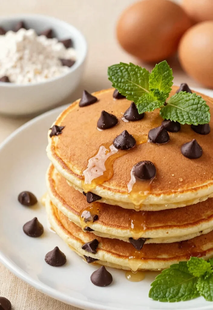 12 Fluffy Keto Pancakes Almond Flour Recipes You Will Love - 2. Chocolate Chip Keto Pancakes 1