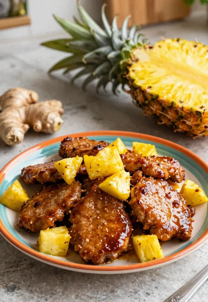 12 Tender Keto Pork Chop Recipes Flavorful and Easy to Cook - 11. Pineapple Ginger Pork Chops 1
