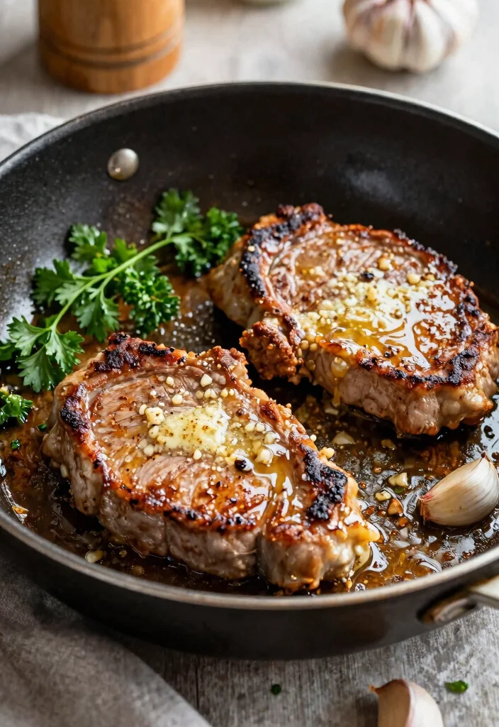 12 Tender Keto Pork Chop Recipes Flavorful and Easy to Cook - 2. Garlic Butter Pork Chops 1