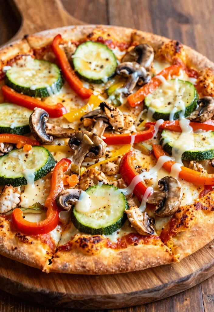 13 Best Chicken Crust Pizza Keto Recipes Zero Carb and Full Flavor - 5. Veggie Supreme Chicken Crust Pizza 1
