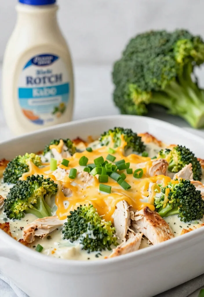 13 Creamy Keto Chicken Broccoli Casserole Recipes the Whole Family Loves - 5. Creamy Ranch Keto Chicken Broccoli Casserole 1