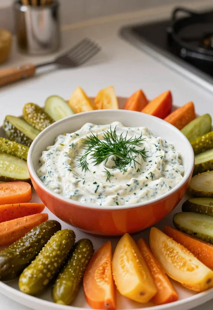 13 Creative Keto Cream Cheese Recipes Both Sweet and Savory - 9. Cream Cheese Dill Pickle Dip 1