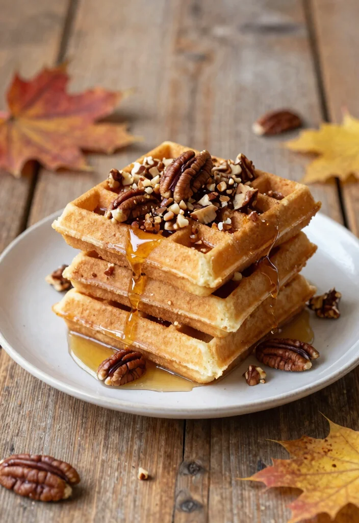 13 Crispy Keto Waffles Almond Flour Recipes Perfect for Breakfast - 10. Maple Pecan Waffles 1