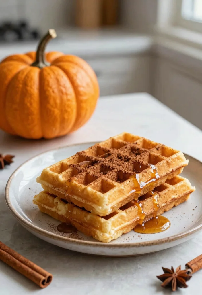 13 Crispy Keto Waffles Almond Flour Recipes Perfect for Breakfast - 5. Pumpkin Spice Waffles 1
