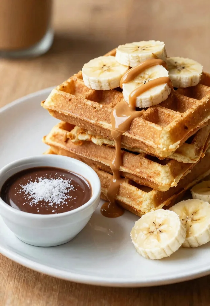 13 Crispy Keto Waffles Almond Flour Recipes Perfect for Breakfast - 8. Peanut Butter Banana Waffles 1