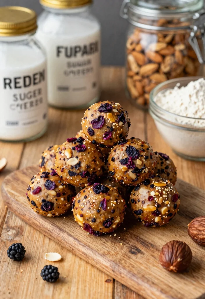 13 Easy Keto Peanut Butter Balls No Bake and Absolutely Delicious - 12. Berry Burst Keto Peanut Butter Balls 1