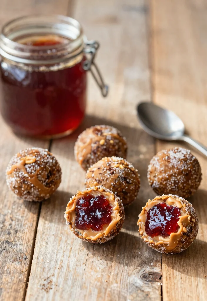 13 Easy Keto Peanut Butter Balls No Bake and Absolutely Delicious - 4. Peanut Butter and Jelly Keto Balls 1