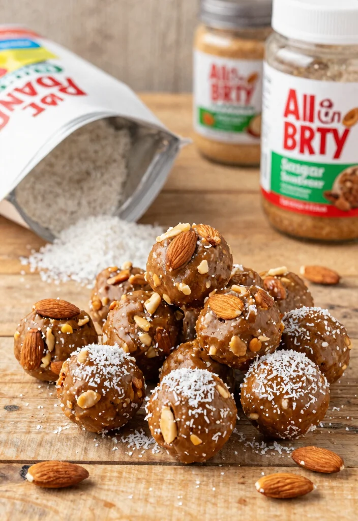 13 Easy Keto Peanut Butter Balls No Bake and Absolutely Delicious - 9. Almond Joy Keto Peanut Butter Balls 1